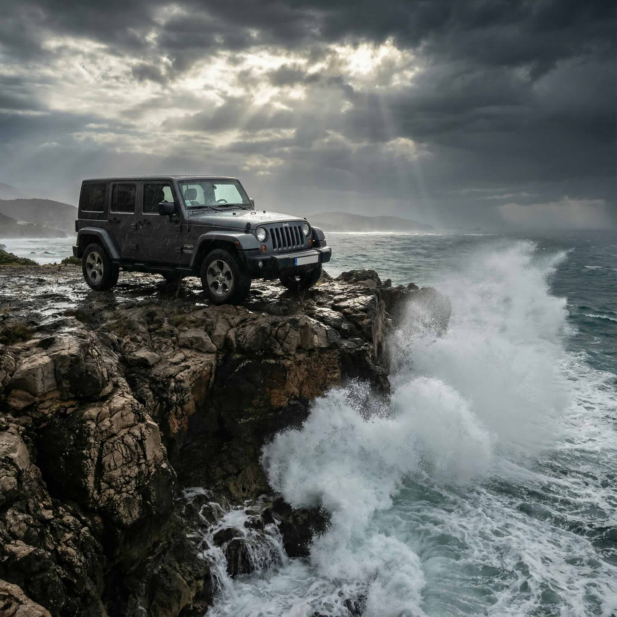 CampaignsLive AI automotive campaign creative — vehicle in landscape composition