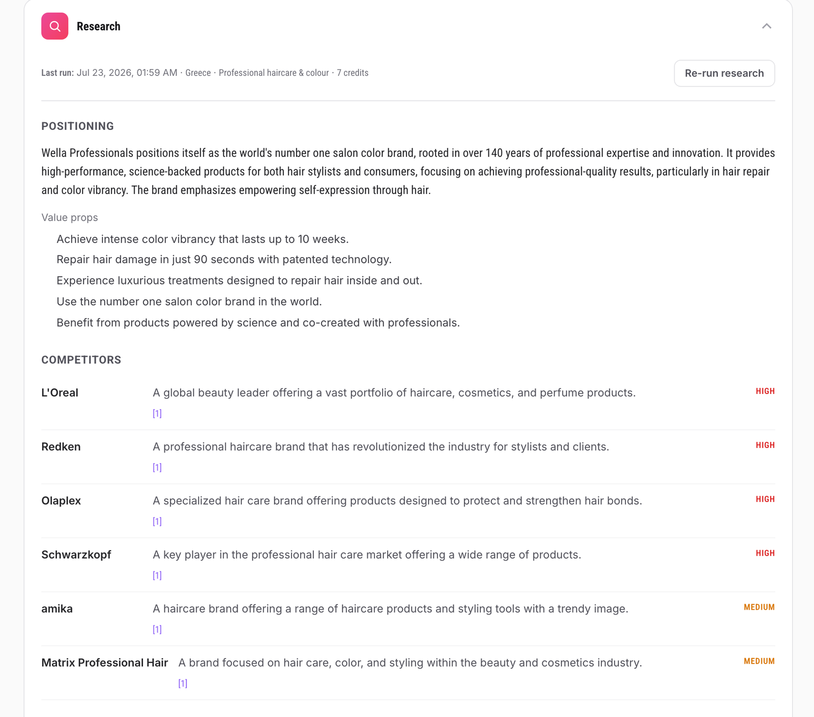 Strategy Studio brand research: positioning, value props, and competitor landscape